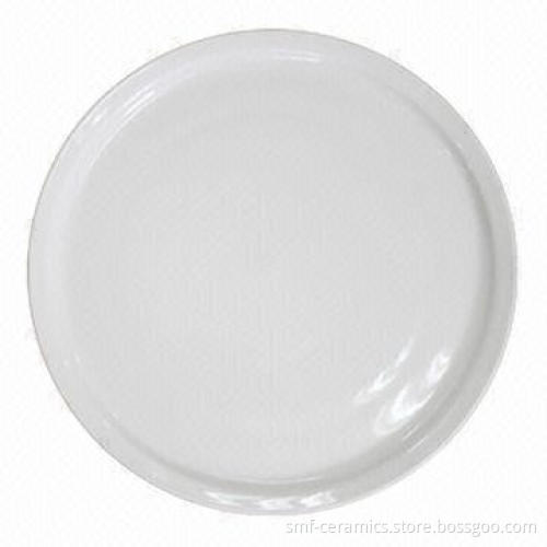 Pizza Plate with 12-inch Top Diameter, Customized Designs and Colors Accepted